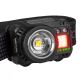 LED Himmennettävä rechargeable headlamp anturilla ja punainen valo LED/6W/5V/3xAAA IP44 500 lm 11,5 h 1200 mAh