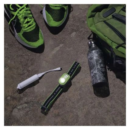 Ladattava LED-otsalamppu LED/USB 1600 mAh IPX6