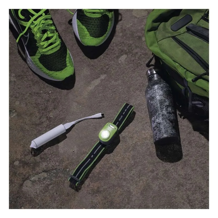 Ladattava LED-otsalamppu LED/USB 1600 mAh IPX6