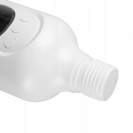 Ladattava LED-jalustatuuletin LED-valaistuksella LED/4,8W/5V USB 7200 mAh valkoinen + kaukosäädin