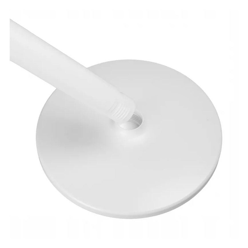 Ladattava LED-jalustatuuletin LED-valaistuksella LED/4,8W/5V USB 7200 mAh valkoinen + kaukosäädin