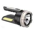Ladattava LED-taskulamppu 2xLED/3W/5V 210 lm 1200 mAh musta