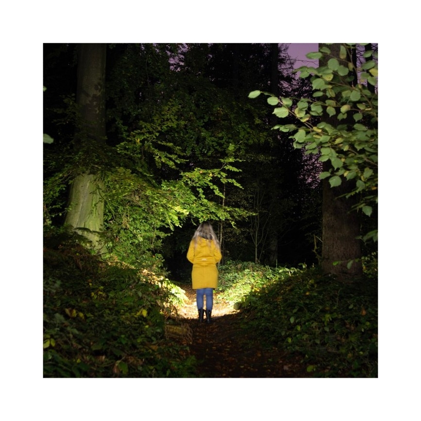 Ladattava LED-taskulamppu 2xLED/3W/5V 210 lm 1200 mAh musta