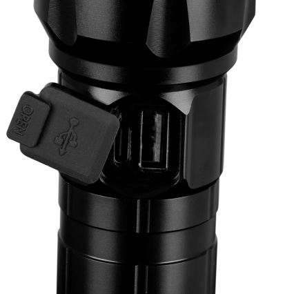 LED Himmennettävä ladattava taskulamppu virtapankilla toiminto LED/30W/5V IPX5 1060 kiiltävä 5000 mAh