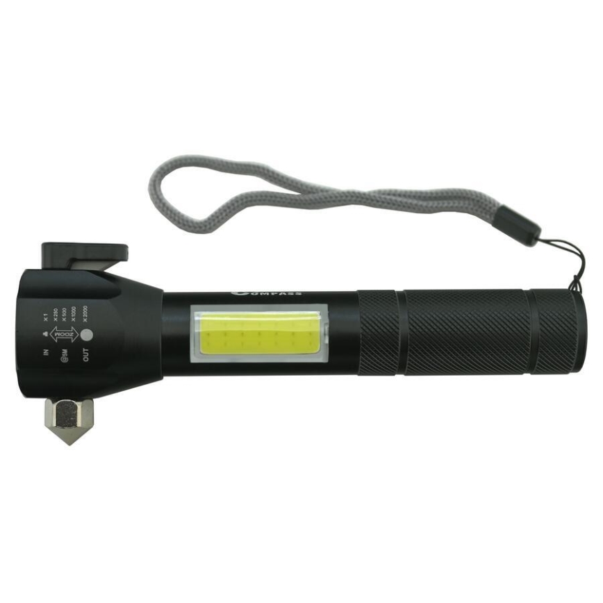Ladattava LED-taskulamppu LED/3W/5V 200 lm 1200 mAh