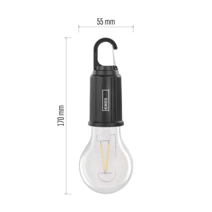 Ladattava LED-taskulamppu LED/USB IP44 90 lm 400 mAh