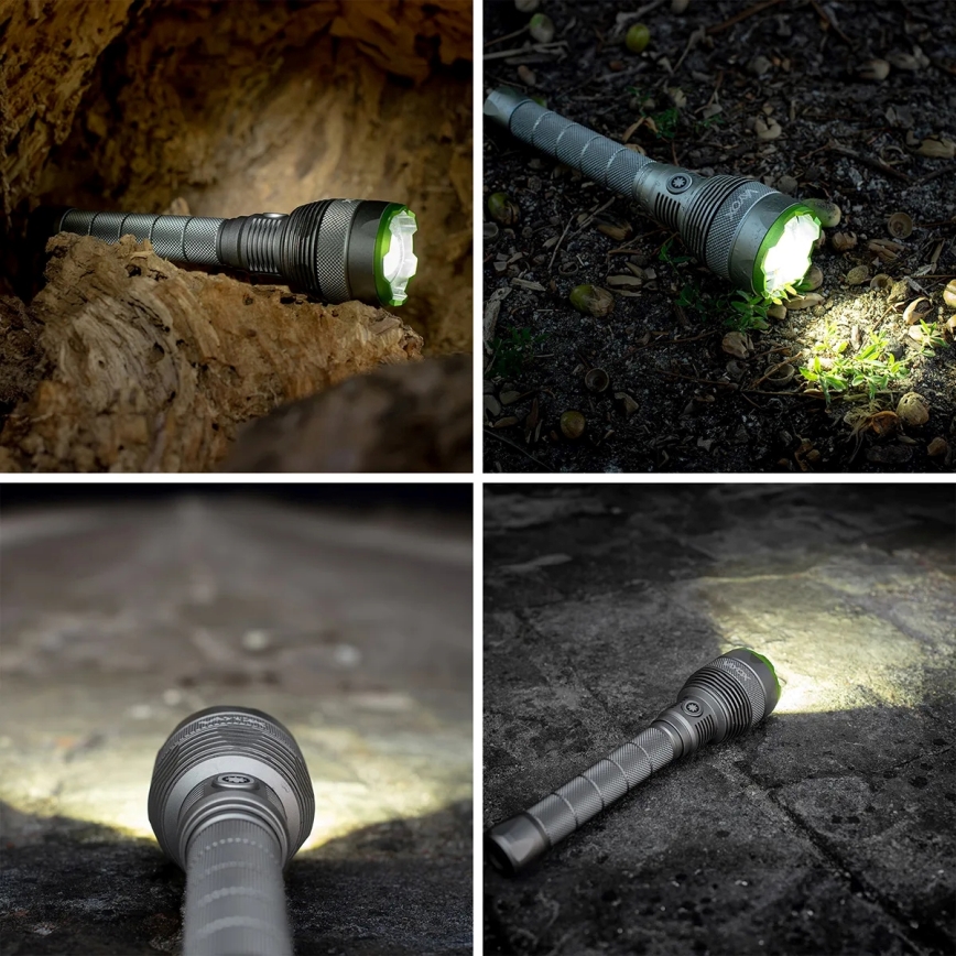 LED Himmennettävä ladattava taskulamppu virtapankilla toiminto LED/5V IPX7 10000 kiiltävä 2600 mAh