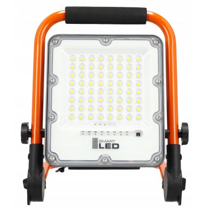 Ladattava LED-työvalo jalustalla LED/30W/3,2V 4500K 5000 mAh IP65 oranssi