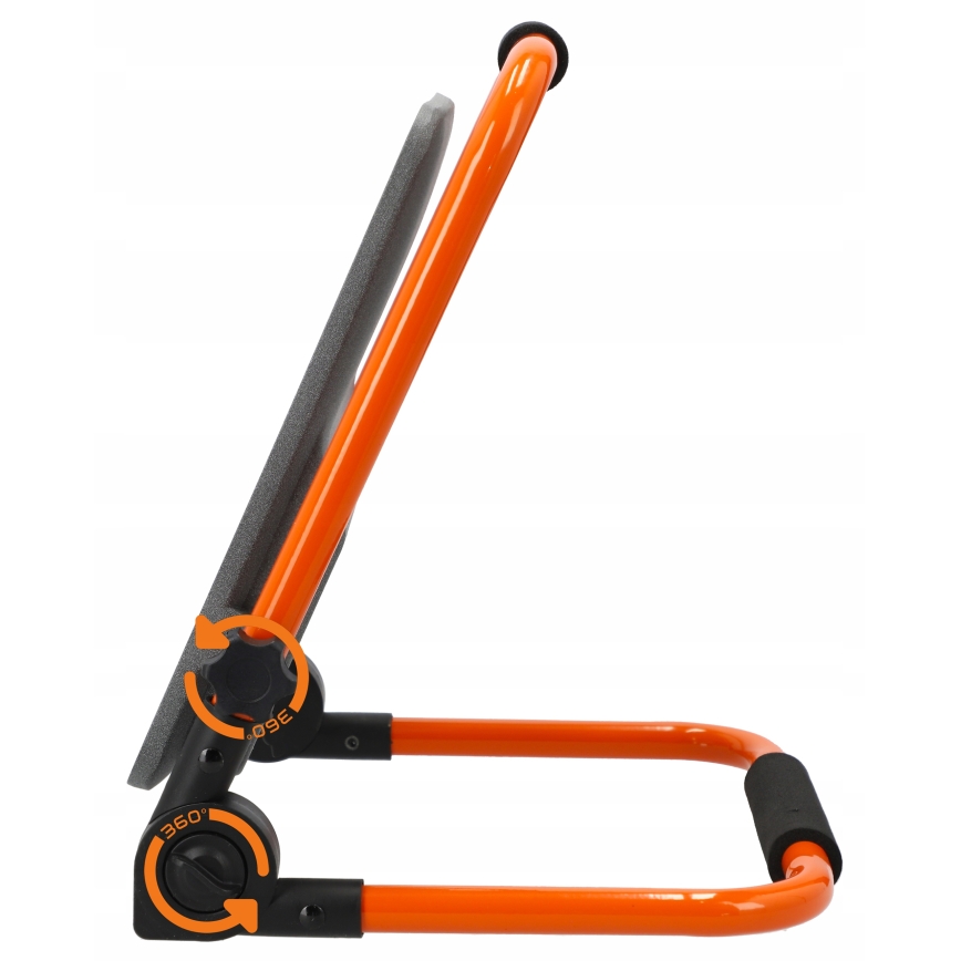 Ladattava LED-valonheitin jalustalla LED/100W/3,2V 5000K 5000 mAh IP65 oranssi