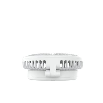 Ladattava pöytätuuletin 10 W/5 V, 2400 mAh, valkoinen