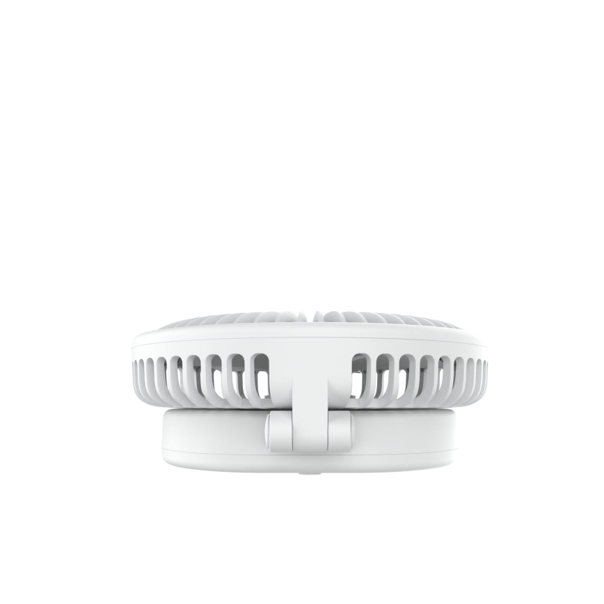 Ladattava pöytätuuletin 10 W/5 V, 2400 mAh, valkoinen