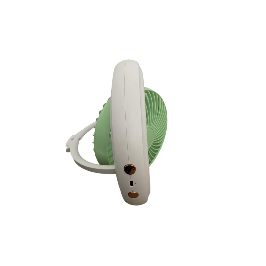 Ladattava pöytätuuletin 4 W / 5 V, 1200 mAh, valkoinen