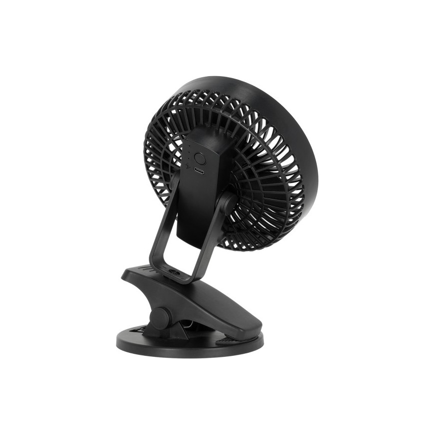 Ladattava pöytätuuletin klipsillä VIENTO 6W/5V 2000 mAh musta