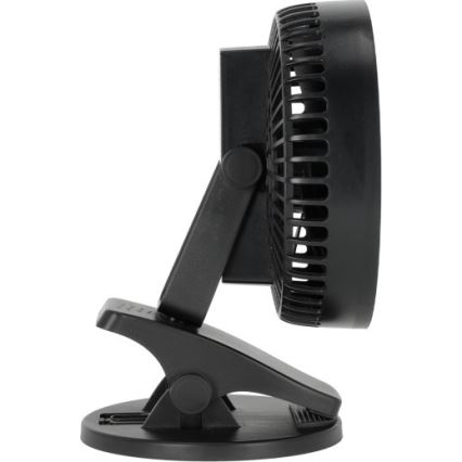 Ladattava pöytätuuletin klipsillä VIENTO 6W/5V 2000 mAh musta