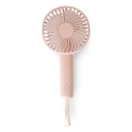 Ladattava taskutuuletin 5W/5V 1200 mAh, vaaleanpunainen