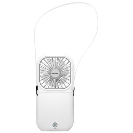 Ladattava taskutuuletin 5W/5V 2500 mAh valkoinen