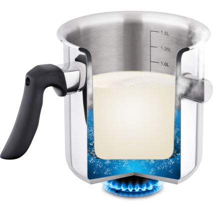 Lamart - Maitosäiliö 1,5 l ruostumatonta terästä