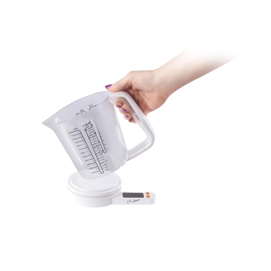 Lamart - Digitaalinen keittiövaaka mittakupilla 2xAAA valkoinen