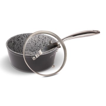 Lamart - Graniitti pieni pot kannella 16 cm musta/harmaa/ruostumaton