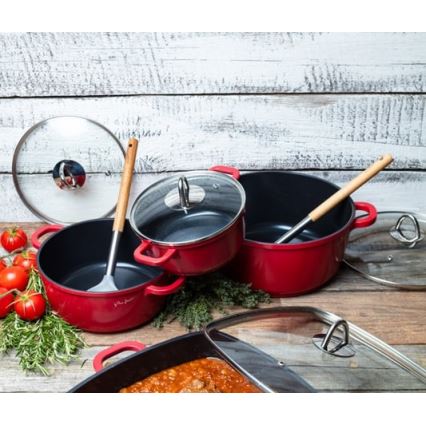 Lamart - Keittoastiasetti 8 kpl punainen