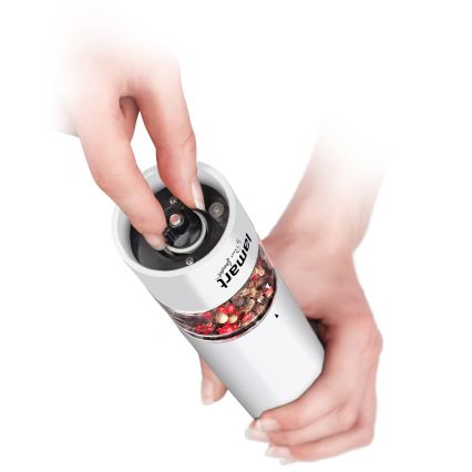 Lamart - Sähköinen maustemylly 4xAA valkoinen