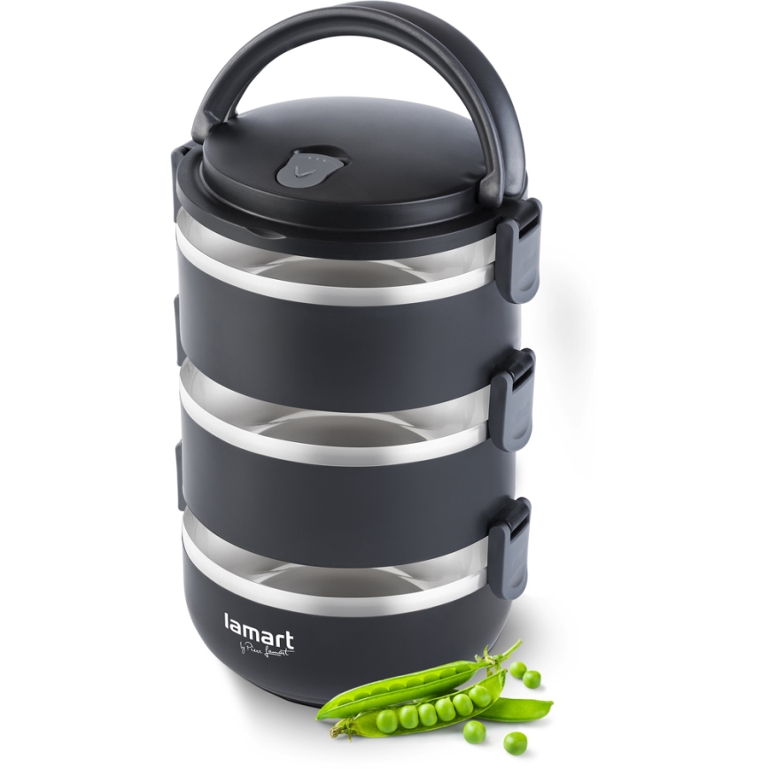 Lamart - Thermo ruokasäiliö 1,8 l musta