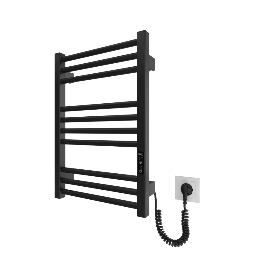 Lämmitetty pyyhekuivain tikkailla HF DERBY 100W/230V 57x43 cm musta