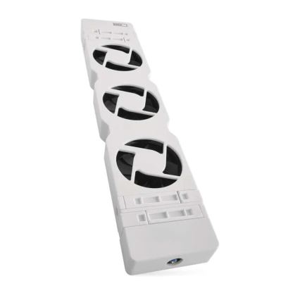 Lämmittimen alle sijoitettava tuuletin 5/230V valkoinen