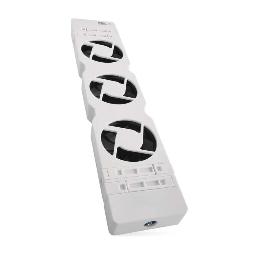 Lämmittimen alle sijoitettava tuuletin 5/230V valkoinen