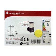 Lampenwelt - LED-ulkovalaisin anturilla LED/10W/230V IP44