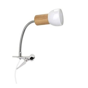 Lamppu kiinnikkeellä SVENDA 1xE27/60W/230V tammi