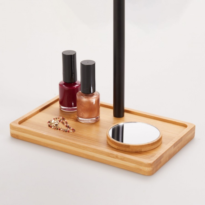 Lanaform - Himmennettävä meikkipeili LED-valaistuksella, 5V USB, bambu