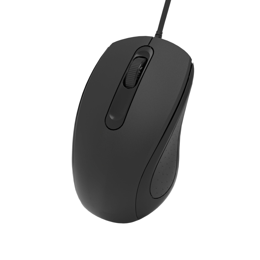 Langallinen hiiri 1200 DPI USB-C musta