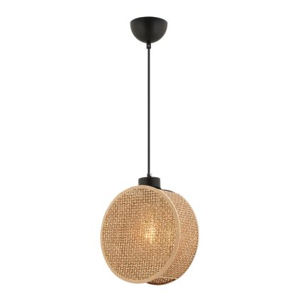 Langallinen riippuvalaisin DRUM 1xE27/60W/230V, ruskea