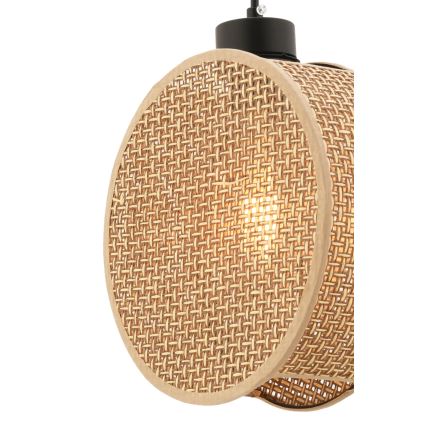 Langallinen riippuvalaisin DRUM 1xE27/60W/230V, ruskea