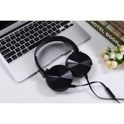 Langalliset kuulokkeet mikrofonilla mini-jack C