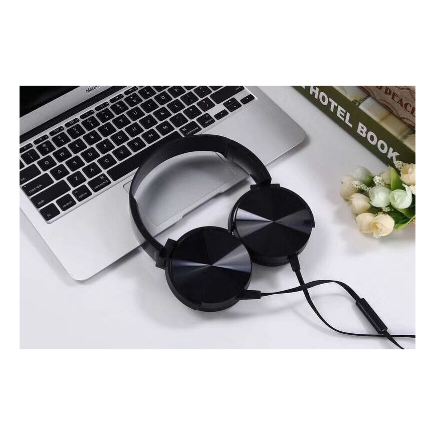 Langalliset kuulokkeet mikrofonilla mini-jack C