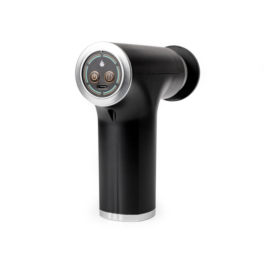 Ladattava hierontapistooli 9 vaihdettavalla päällä 25W/5V 1200 mAh