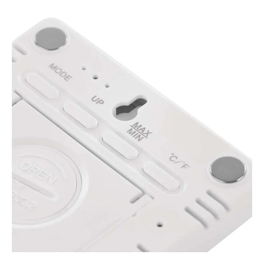 Langaton lämpömittari kosteusmittarilla 1xCR2032 valkoinen