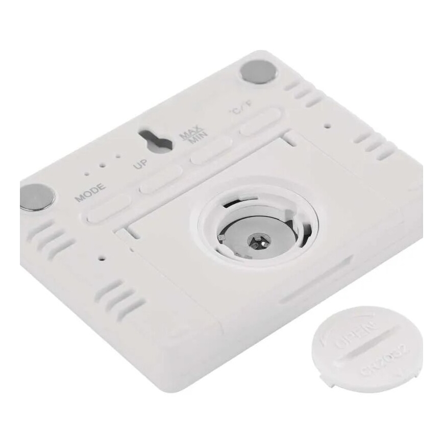 Langaton lämpömittari kosteusmittarilla 1xCR2032 valkoinen