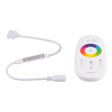 Langaton ohjain RGBW LED-nauhoille 12-24V 2,4GHz 2xAAA + ohjainyksikkö