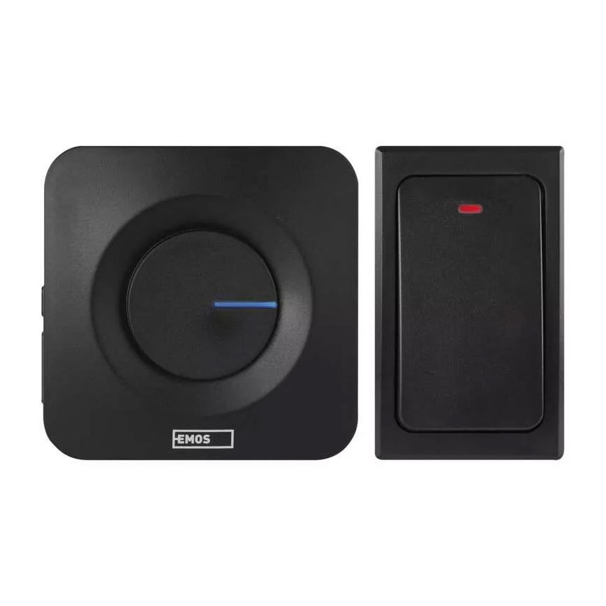 Langaton ovikello 230V IP44 musta