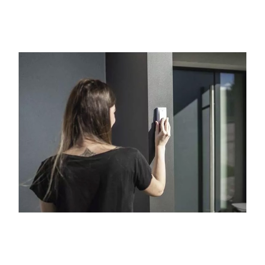 Langaton ovikello 230V IP44 valkoinen