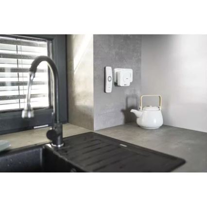 Langaton ovikello 230V IP44 valkoinen