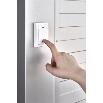 Langaton ovikello 230V IP44 valkoinen