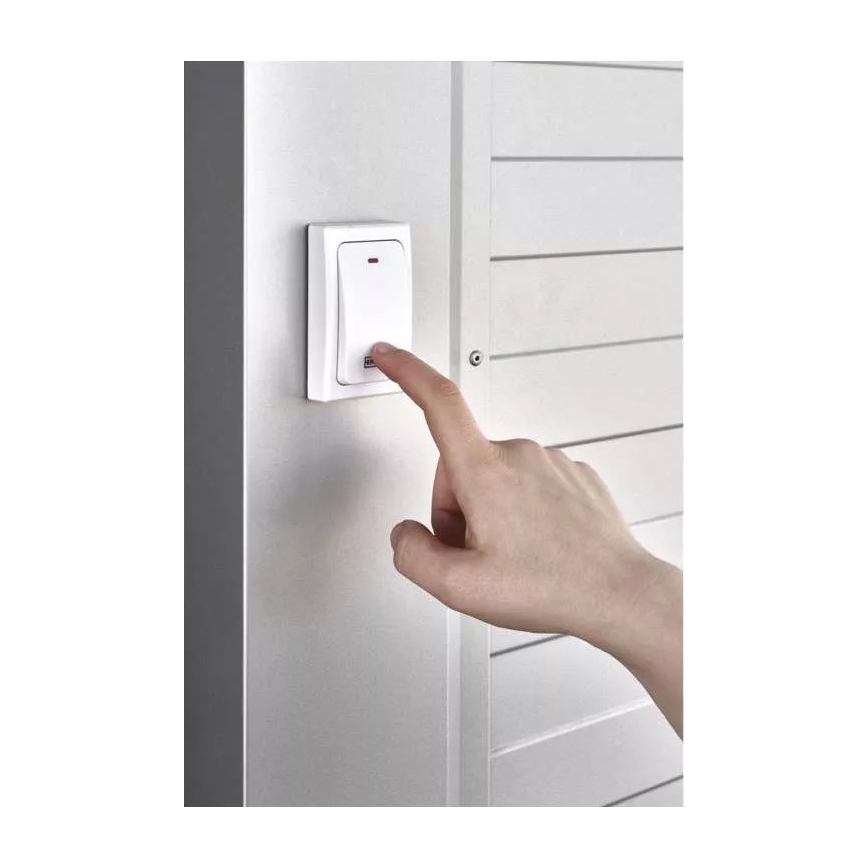 Langaton ovikello 230V IP44 valkoinen