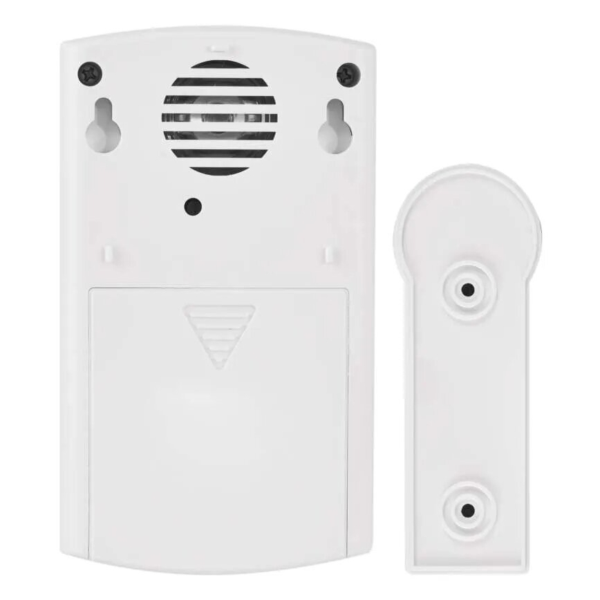 Langaton ovikello 3xAA/1xCR2032 IP44 valkoinen/hopea