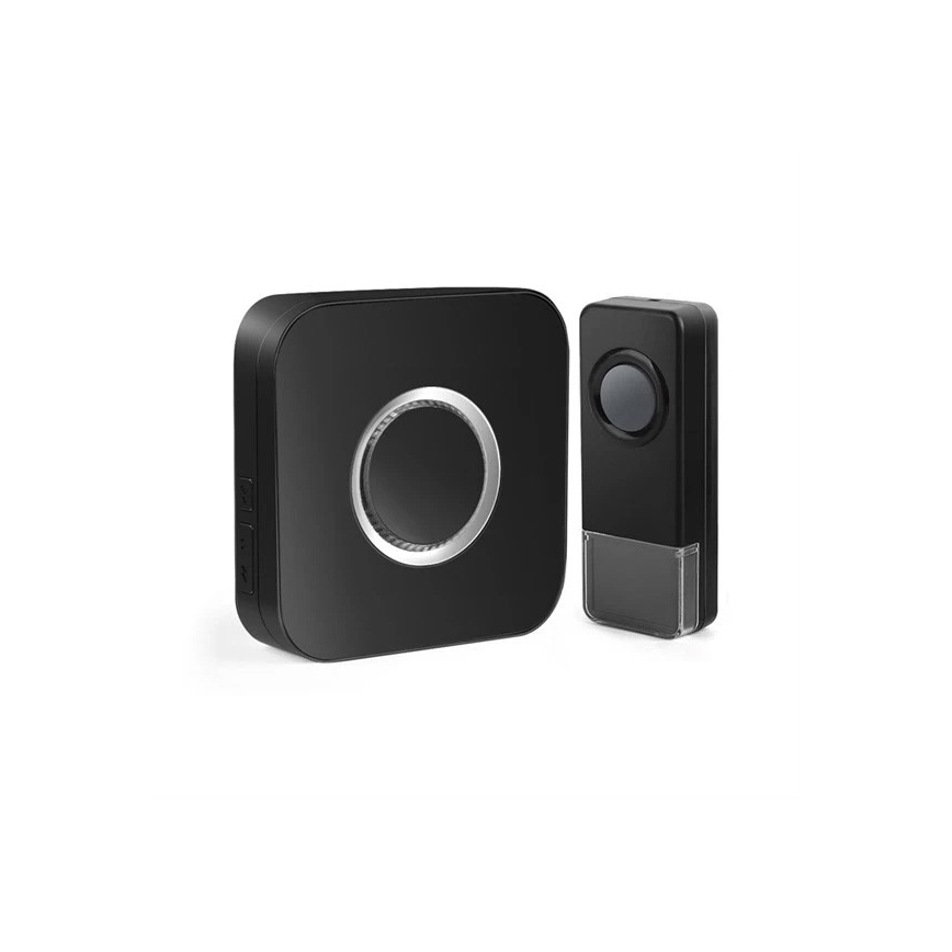 Langaton ovikello 3xAAA IP55 musta