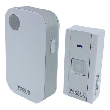 Langaton ovikello BELL 1x23A + 3xAAA valkoinen