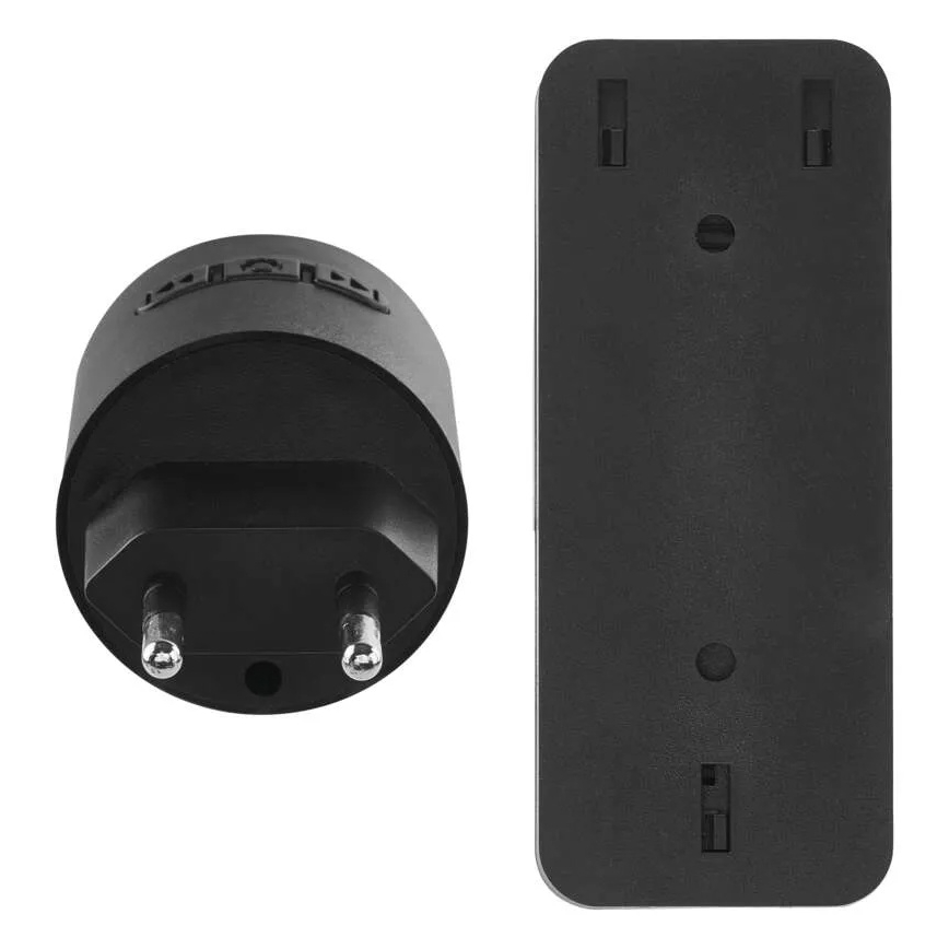 Langaton ovikello pistorasiaan 230V + 1xCR2032 musta